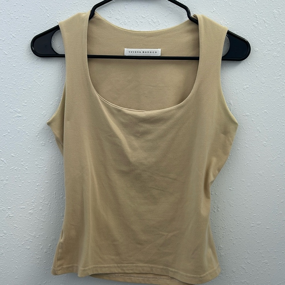 Susana Monaco Scoop Neck Tank Top Size Small